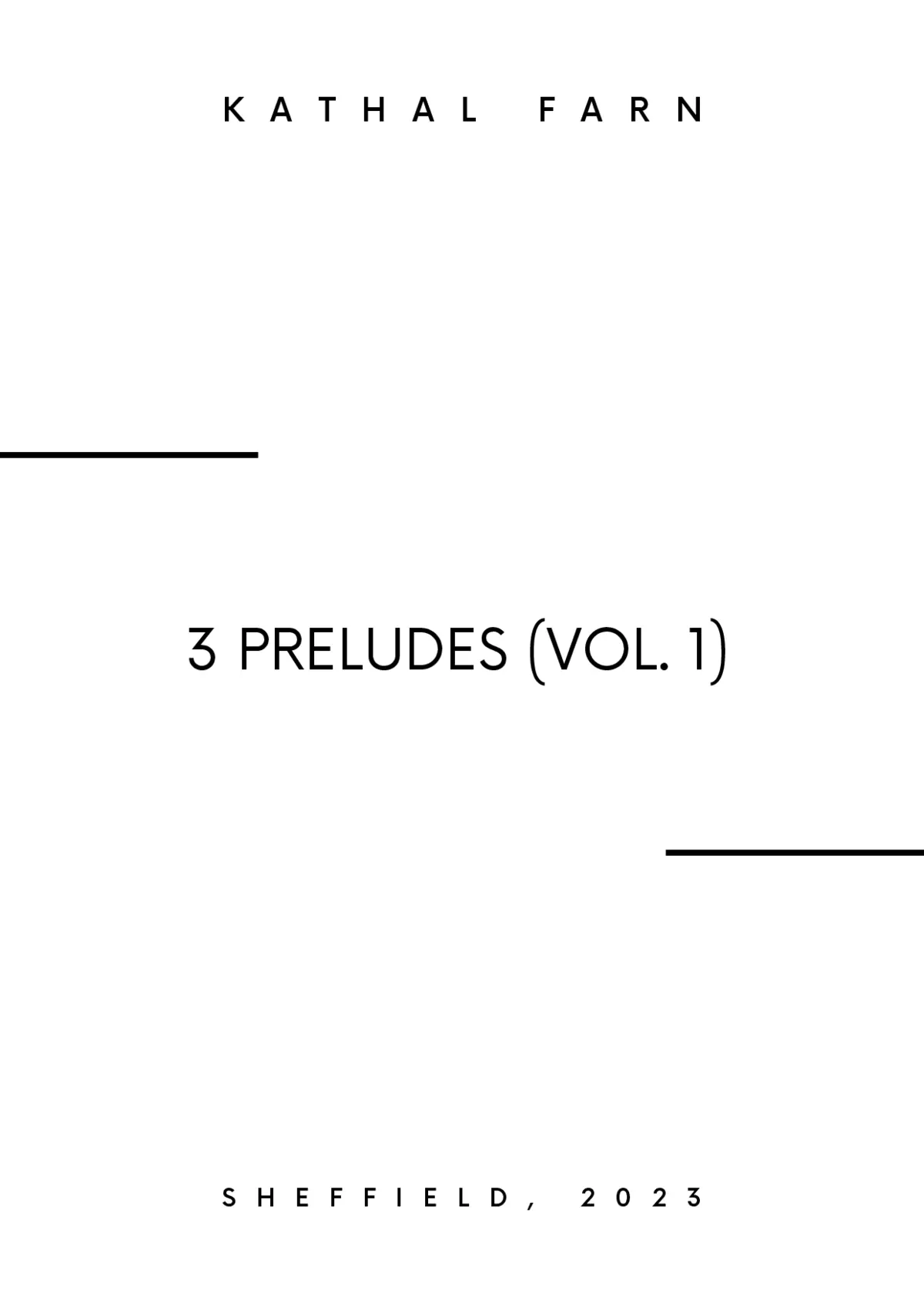 3 Preludes (Vol. 1) - Page 1