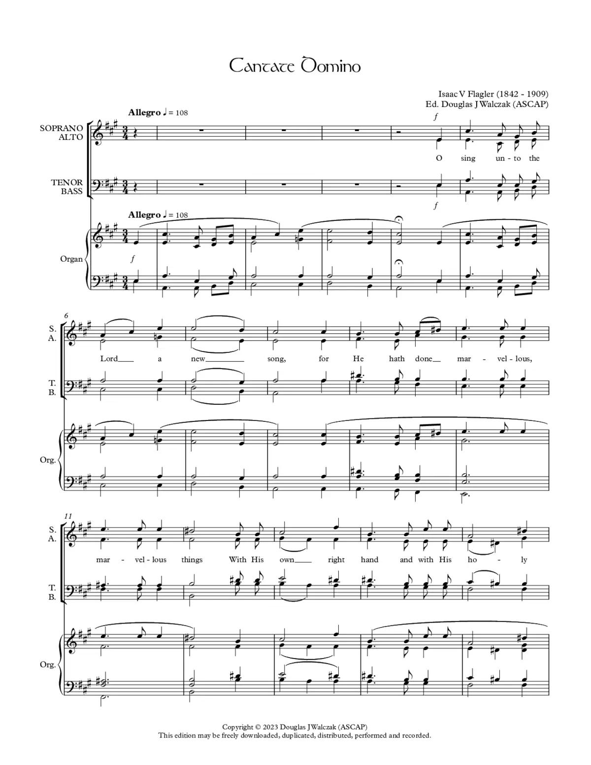 Cantate Domino - Page 1