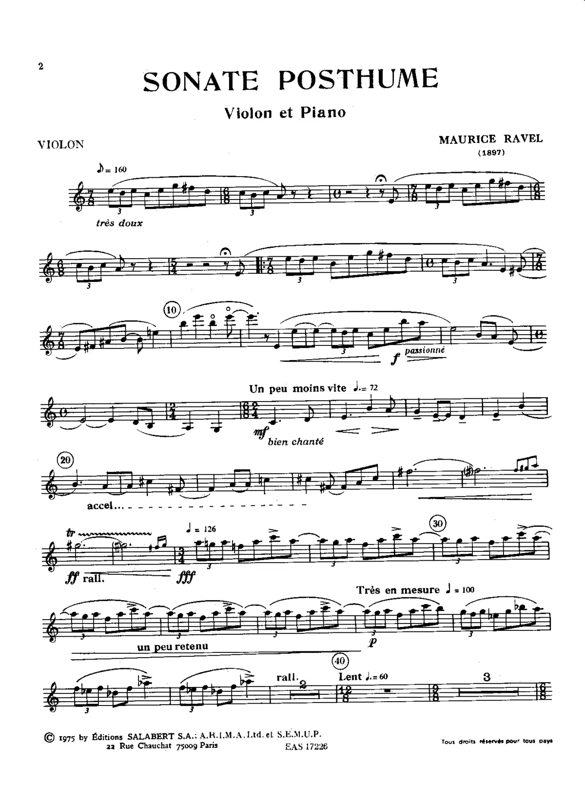 Violin Sonata No.1 - Page 1