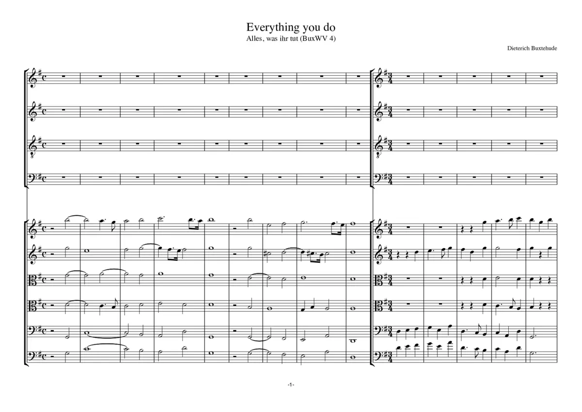 Alles, was ihr tut (Everything you do) - Page 1