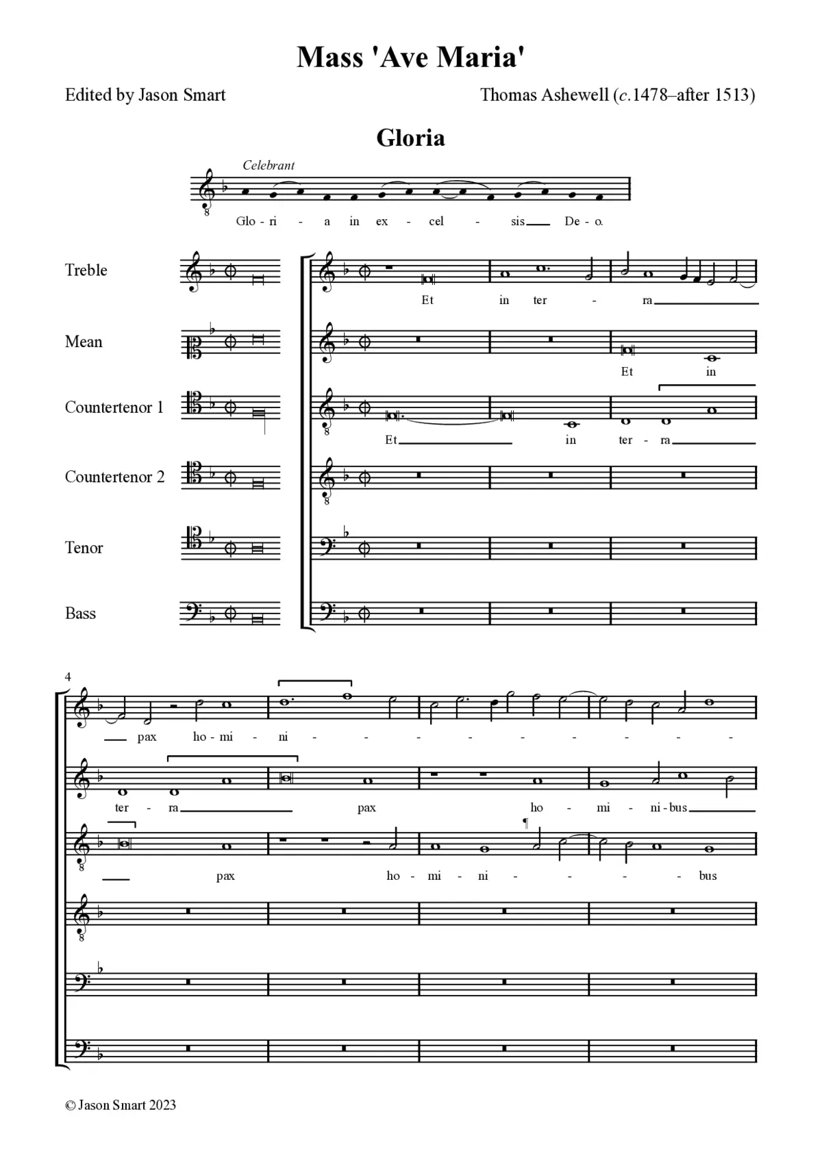 Mass 'Ave Maria' - Page 1