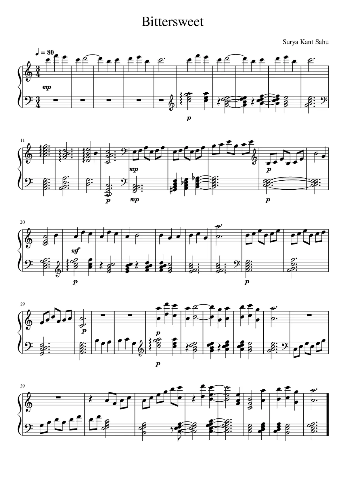 Bittersweet (Original) - Page 1