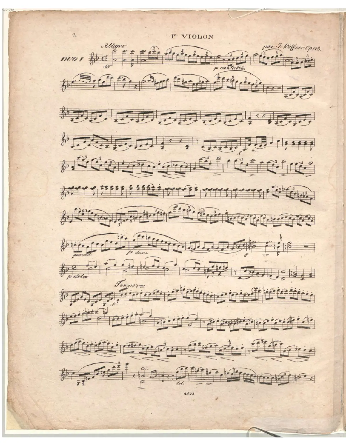 3 Duos for 2 Violins - Page 1