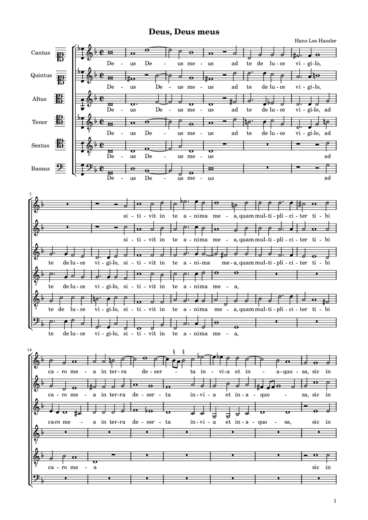 Deus, Deus meus - Page 1