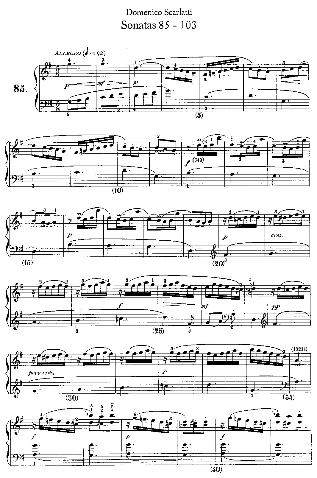 Keyboard Sonata in G major - Page 1
