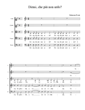 Dirmi, che più non ardo?