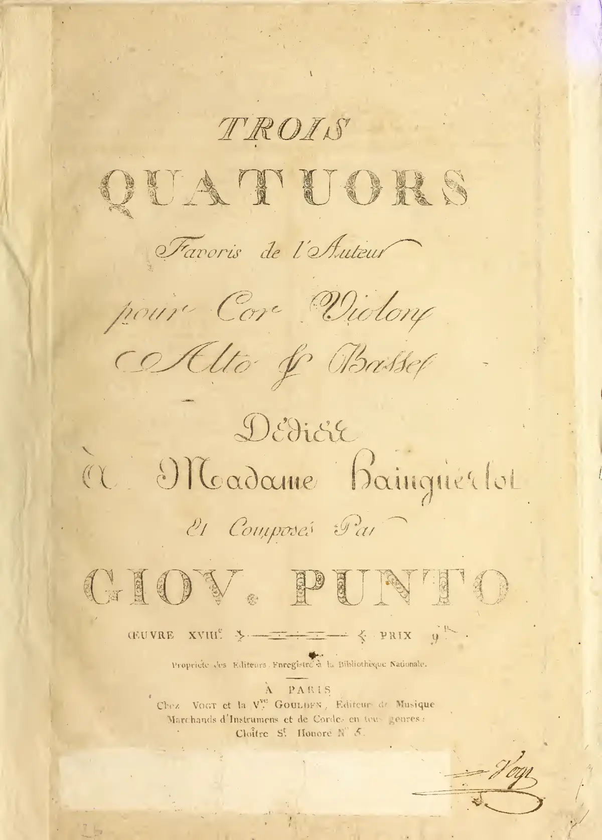 3 Quartets for Horn and Strings - Page 1