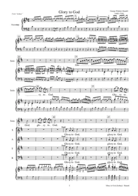 Glory to God (from Joshua, HWV 64)