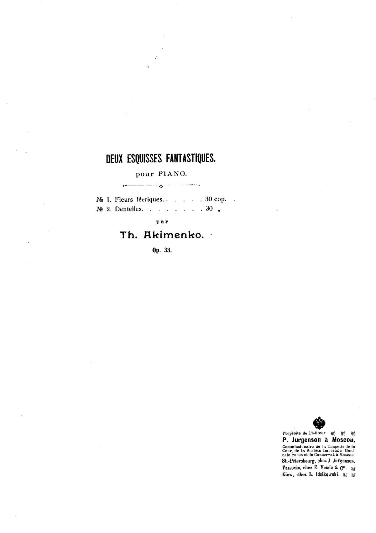 2 Esquisses fantastiques - Page 1