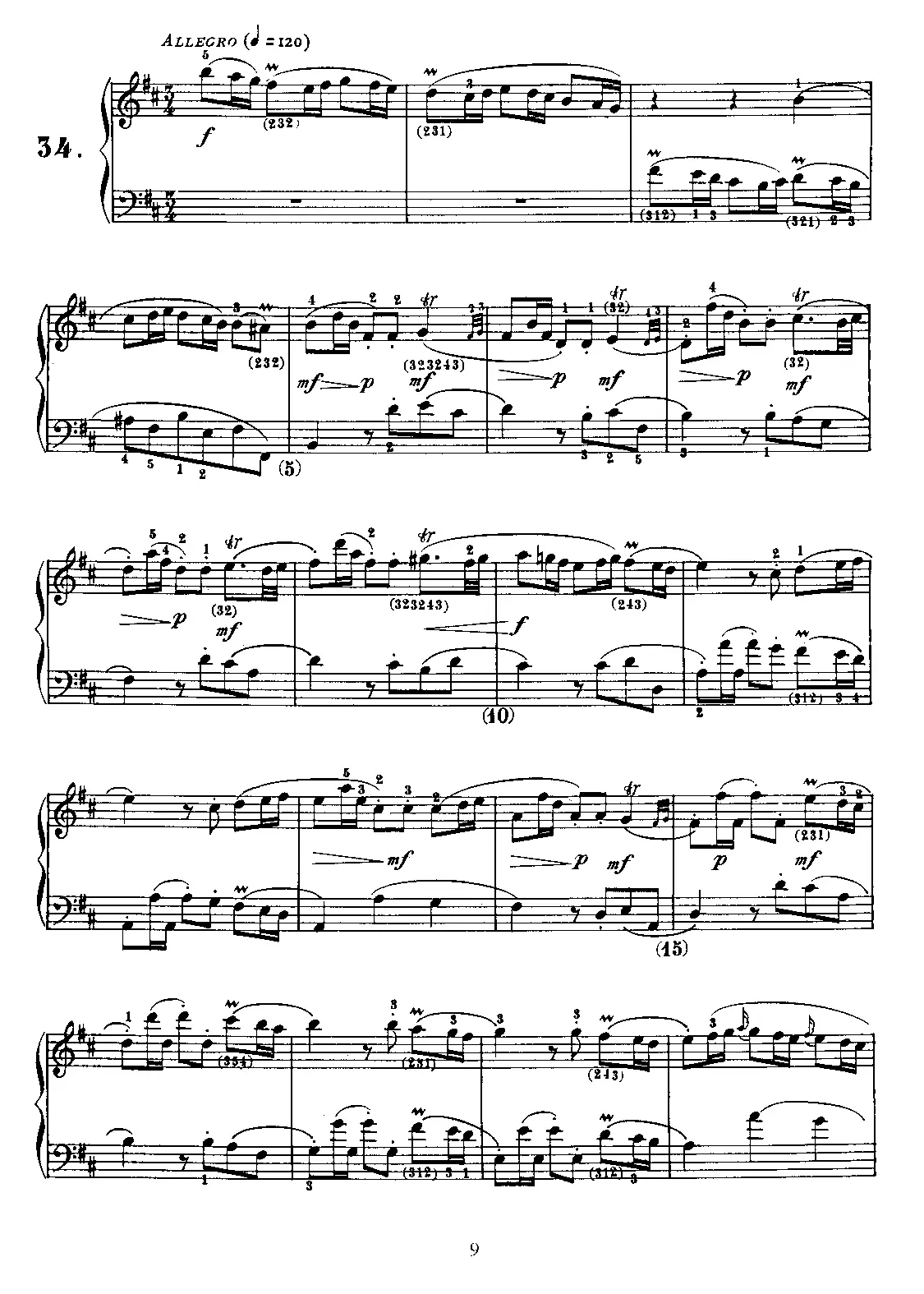 Keyboard Sonata in B minor - Page 1