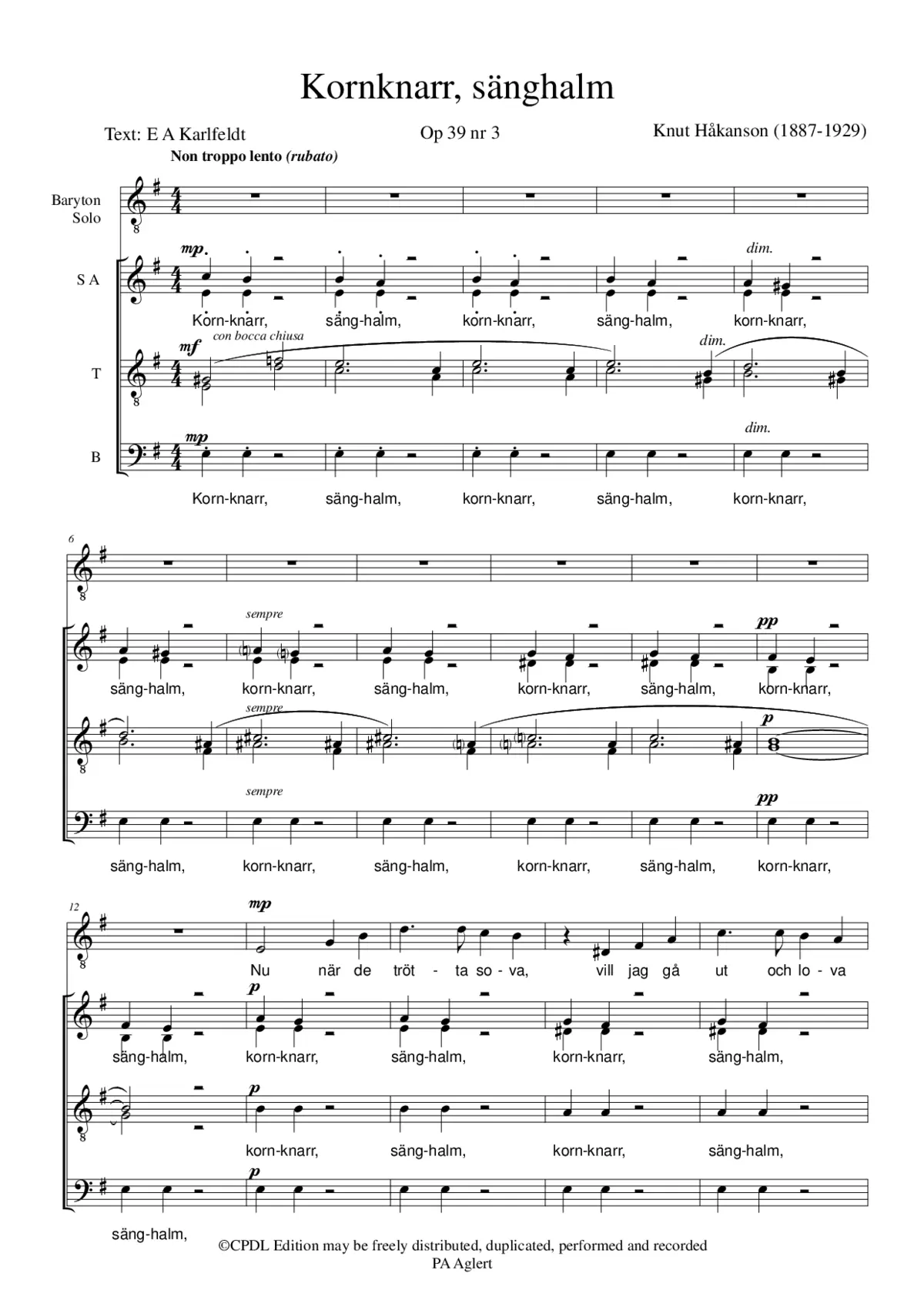 Kornknarr, sänghalm - Page 1