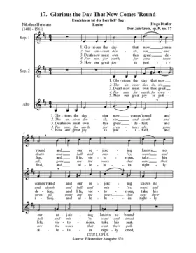 Erschienen ist der herrlich' Tag