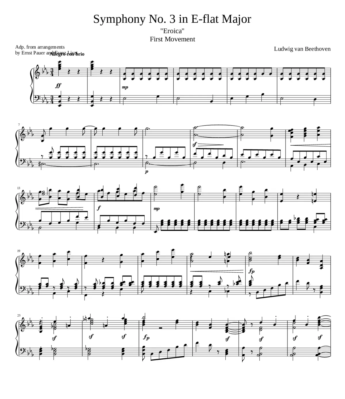 Symphony No.3 Op.55 - Page 1