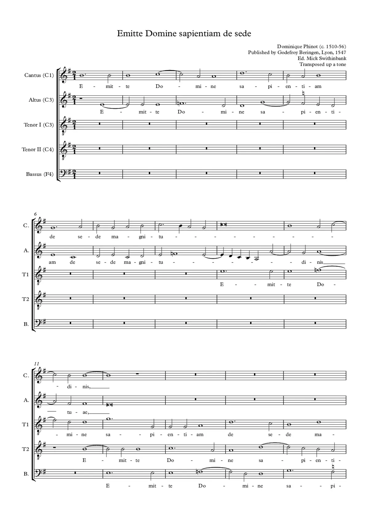Emitte Domine sapientiam de sede - Page 1