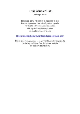 Heilig ist unser Gott