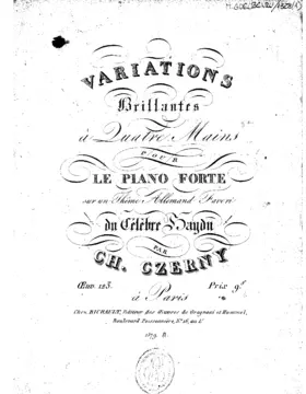 Variations brillantes sur un thême Allemand favori