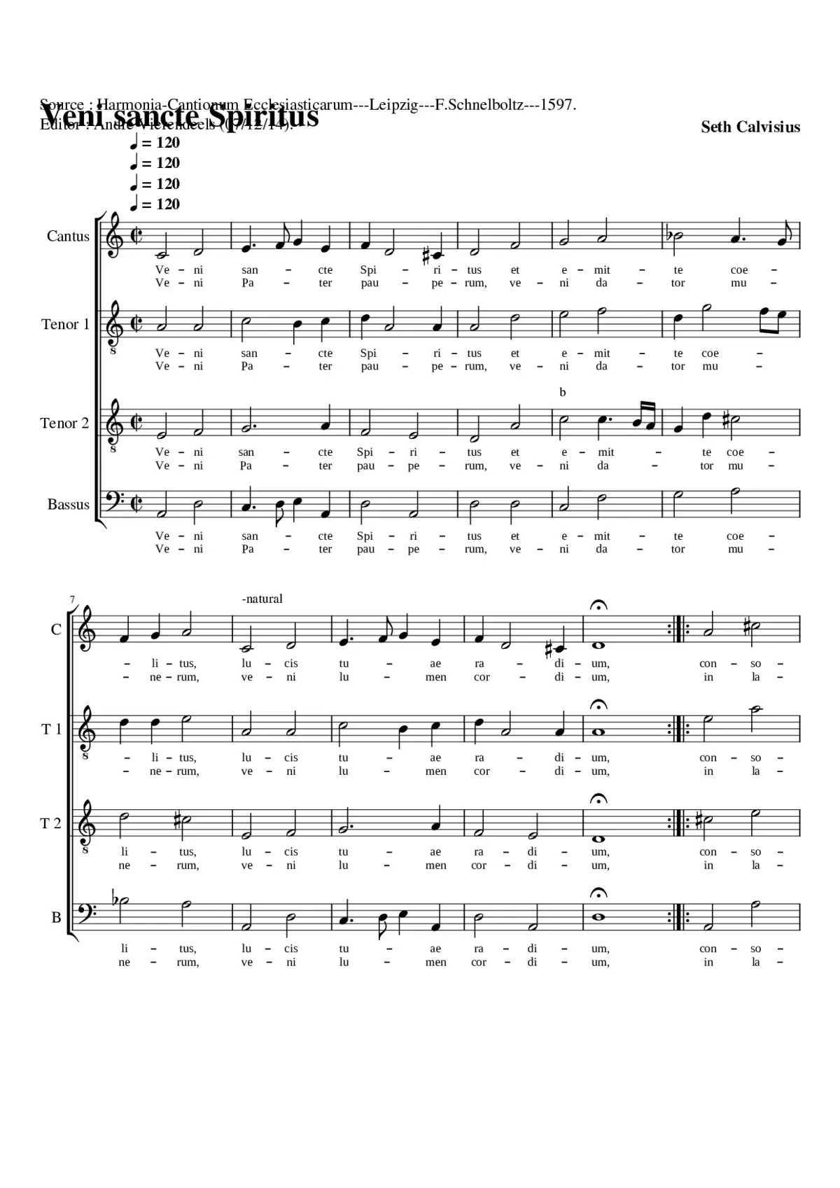 Veni sancte spiritus - Page 1
