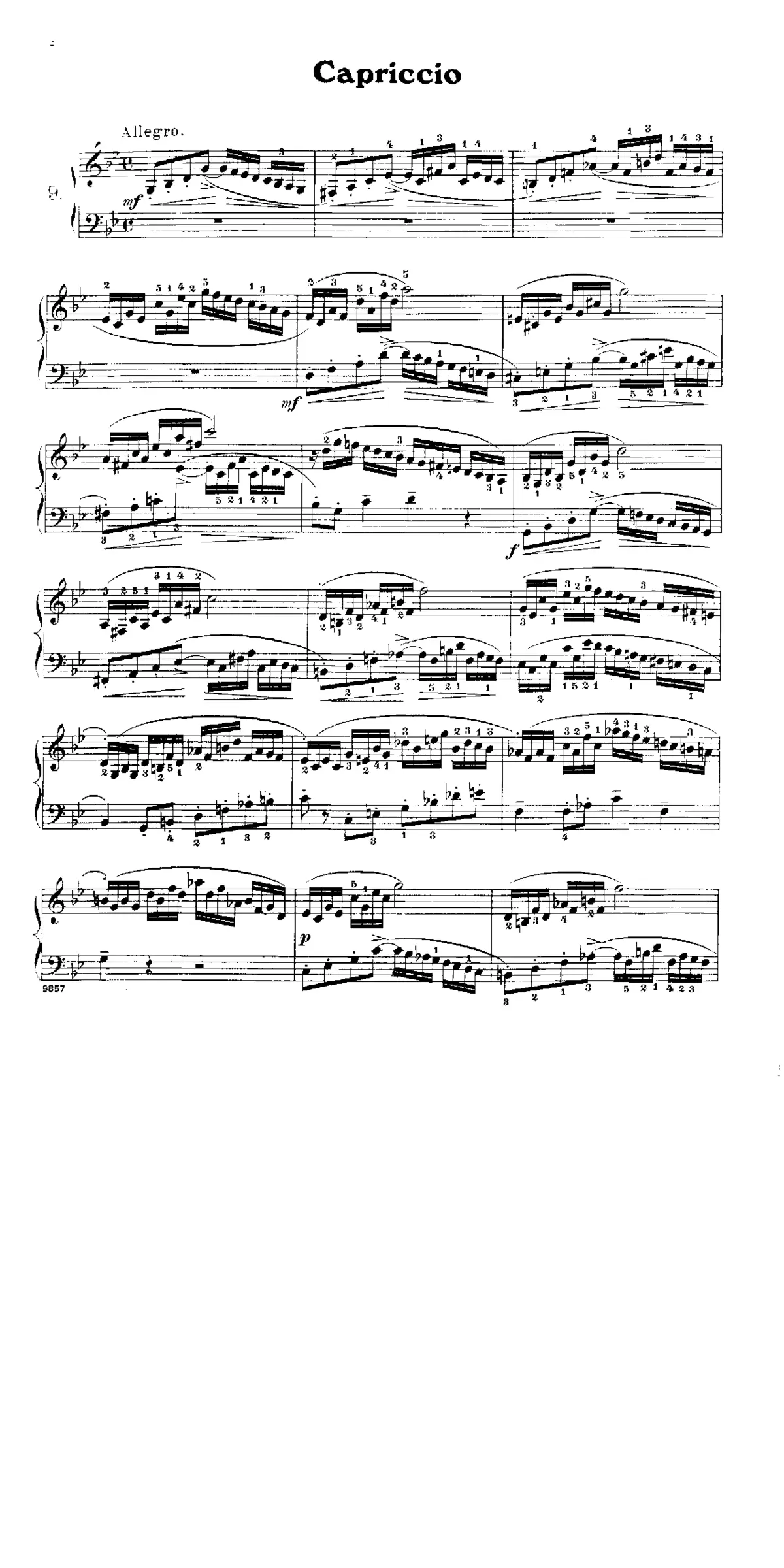 Capriccio in G minor - Page 1