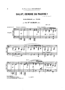 Salut, cendre du pauvre!