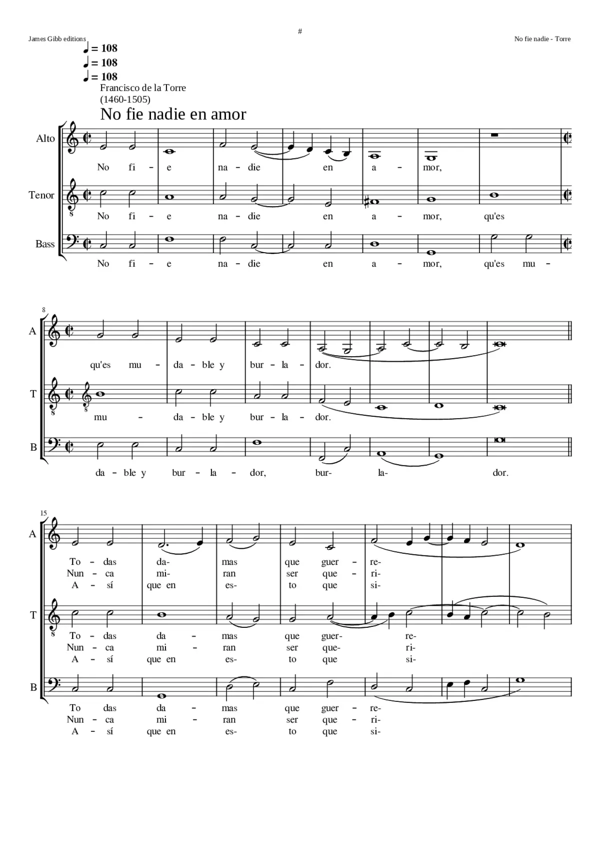 No fie nadie en amor - Page 1