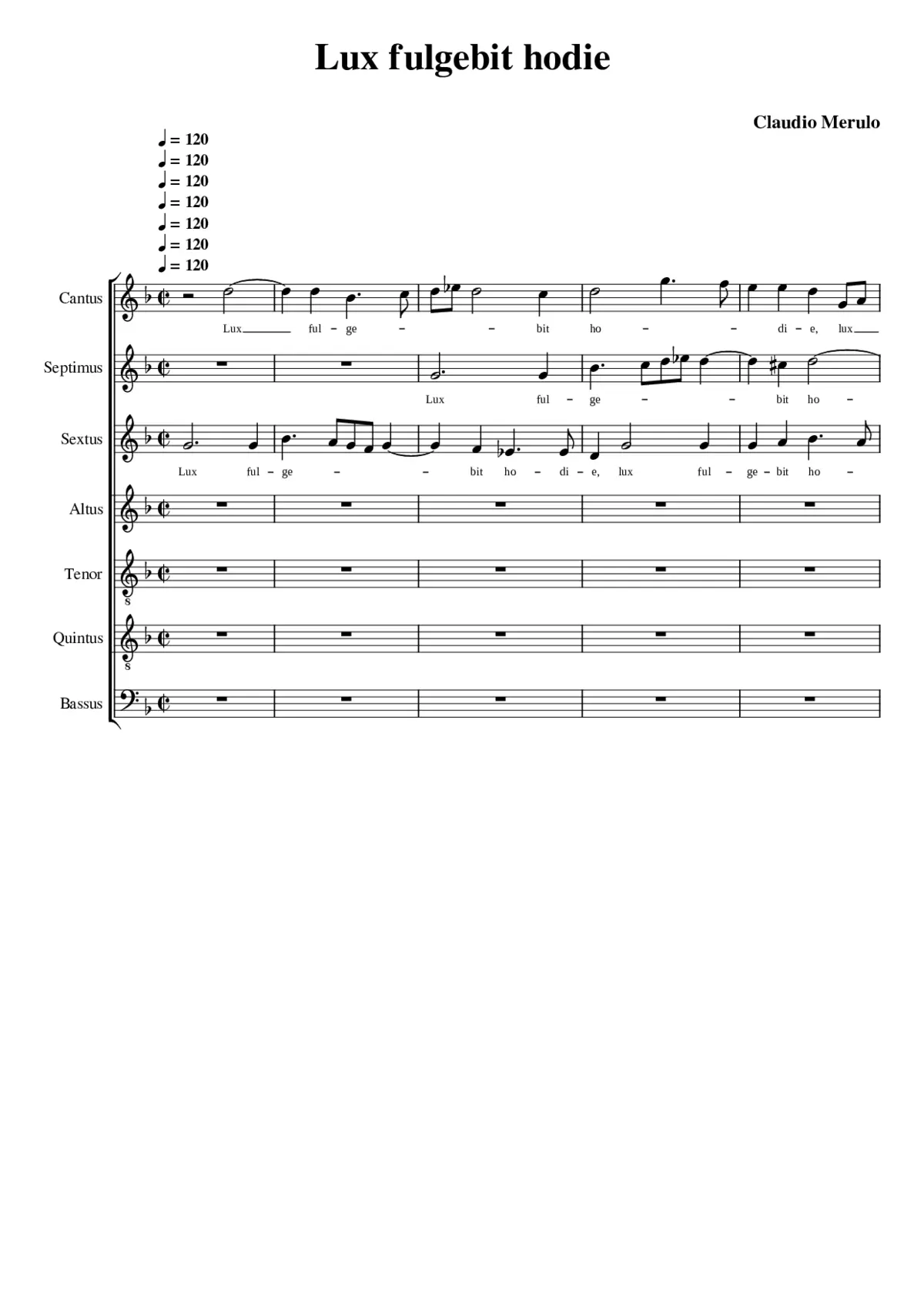 Lux fulgebit hodie - Page 1