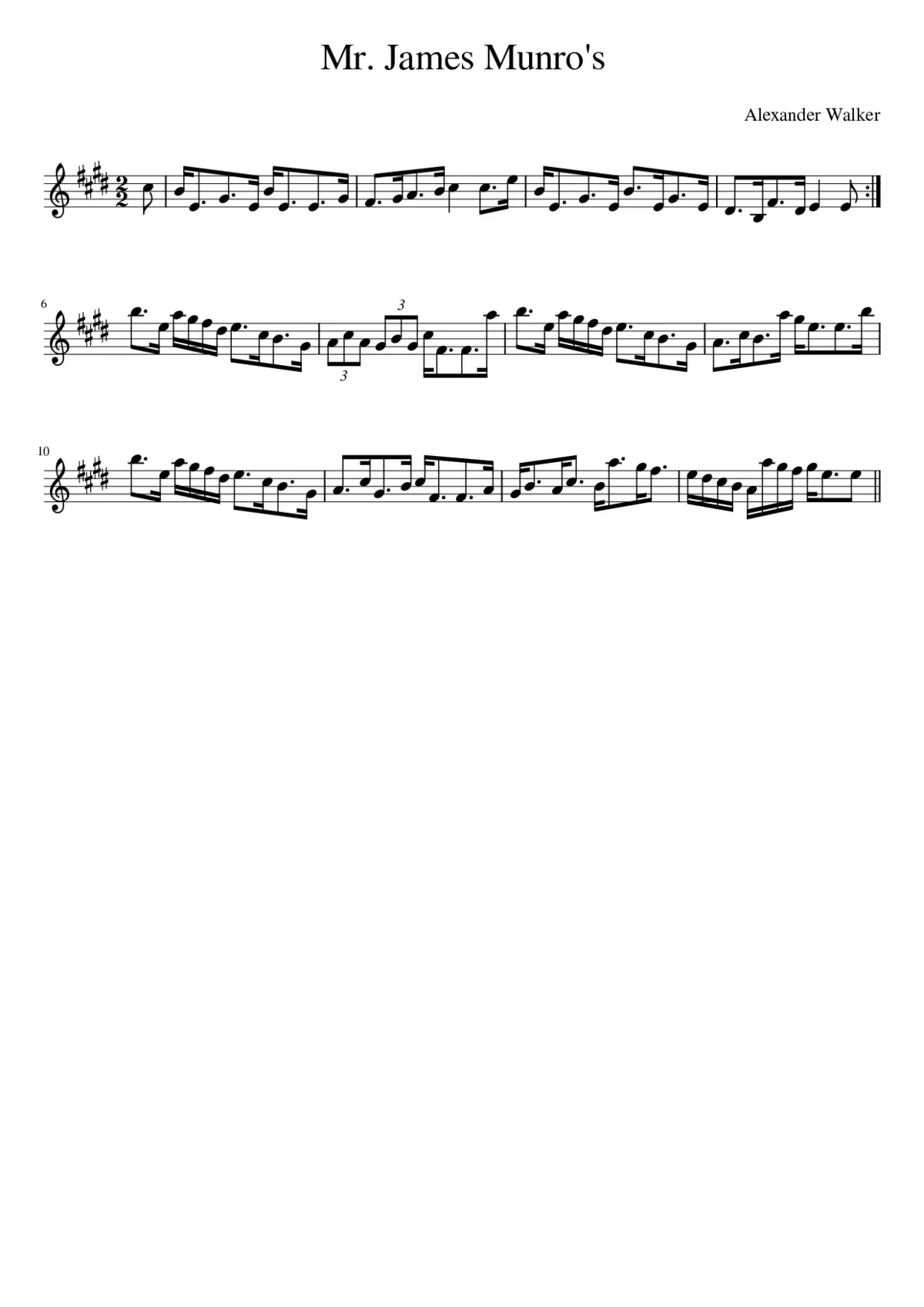 Mr. James Munro's - Page 1