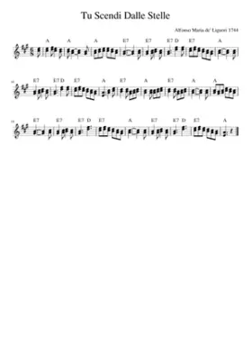 tu scendi dalle stelle