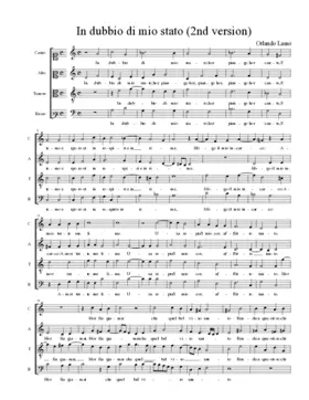 In dubbio di mio stato (2nd version)