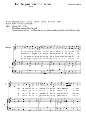 Hor che piu non mi sfaccio