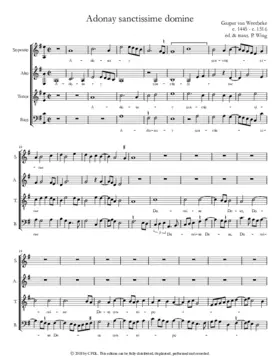 Adonay sanctissime domine