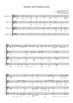 Nomine qui Domini prodit