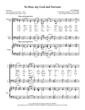 To thee, my God and Saviour