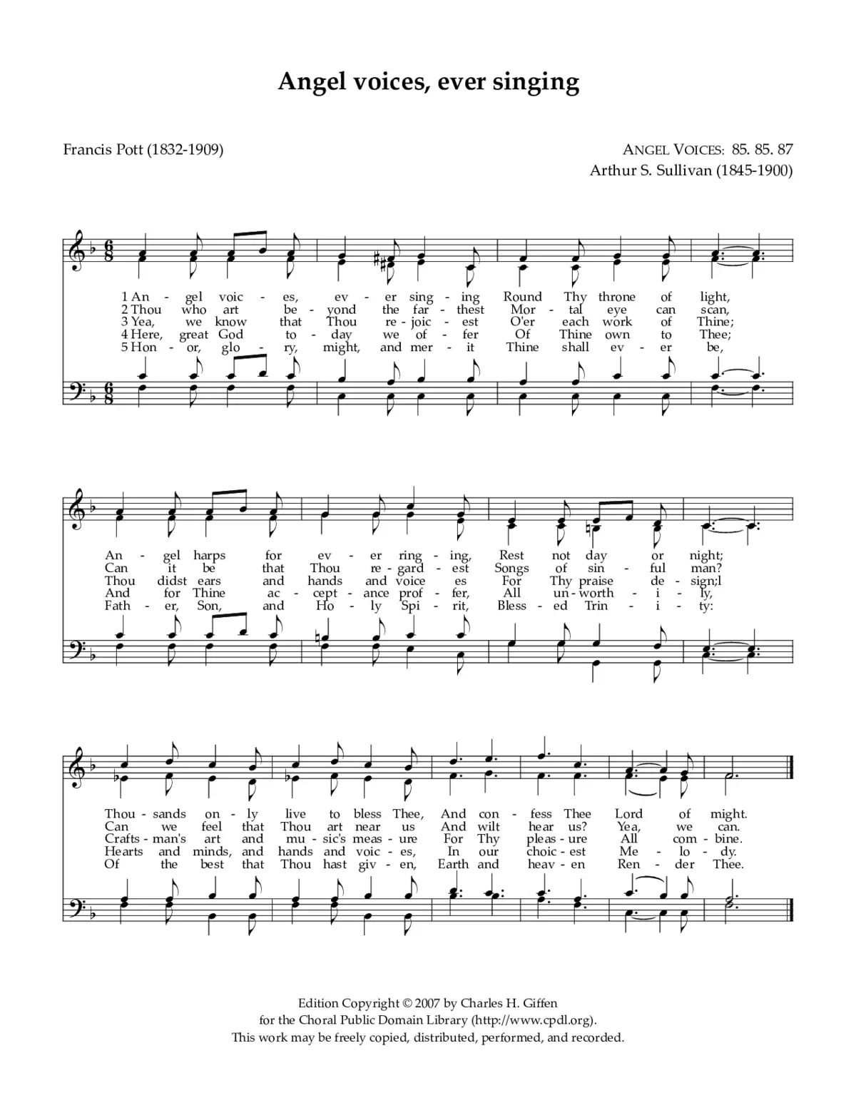 Angel voices, ever singing - Page 1