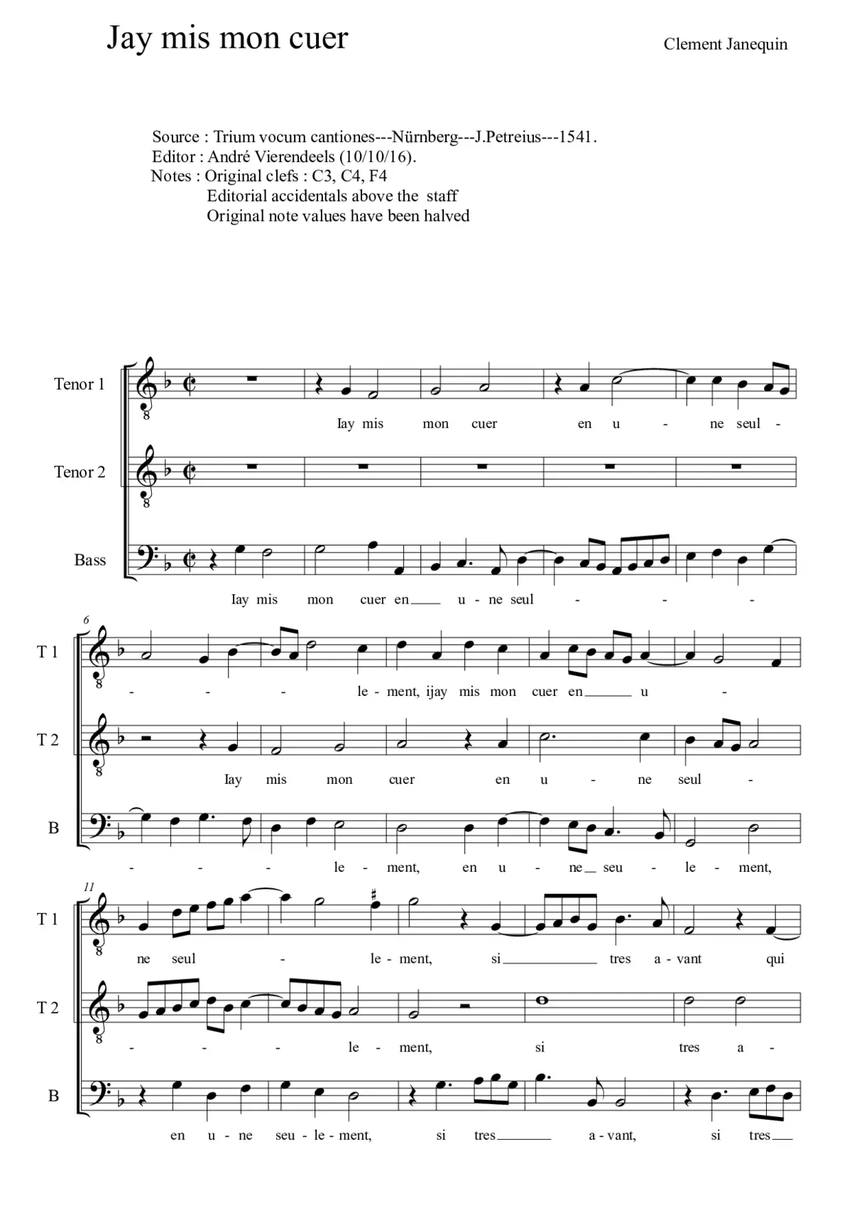 Jay mis mon cuer - Page 1
