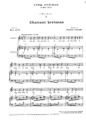 Cinq poèmes de Max Jacob