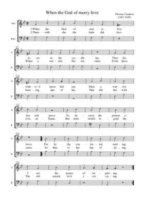 When the god of merry love