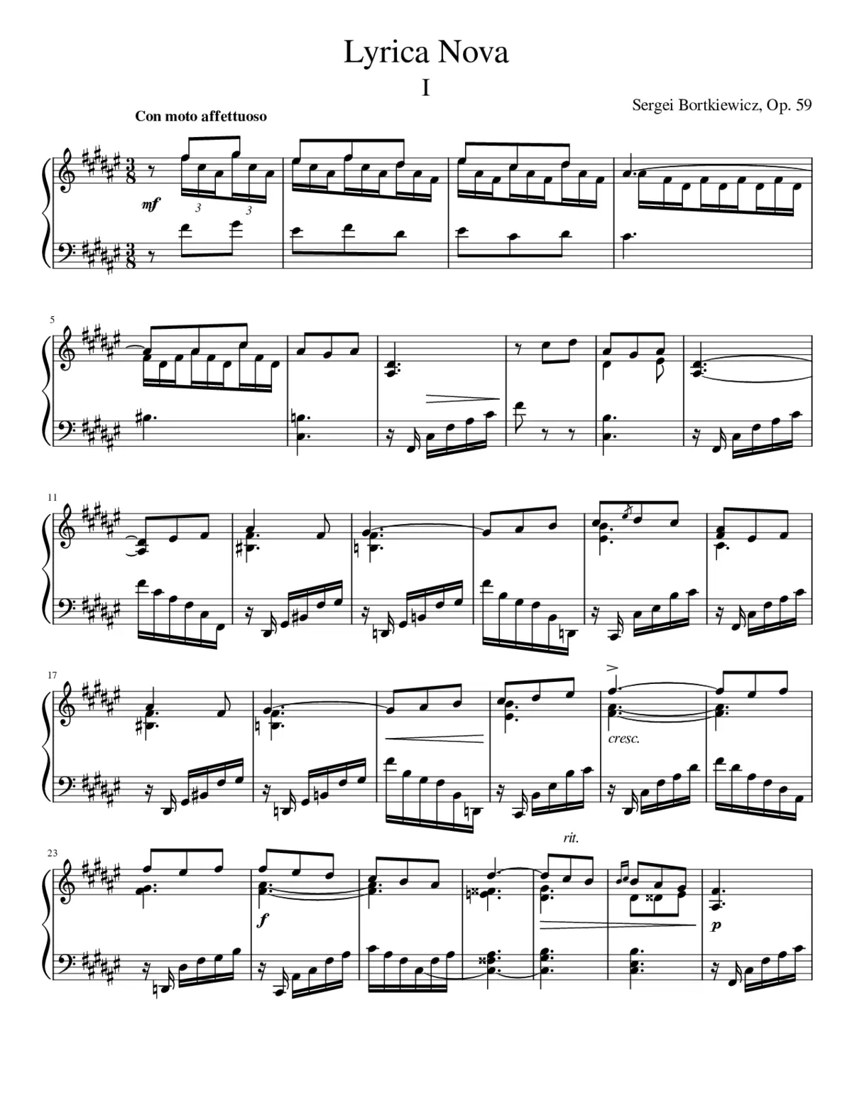 Lyrica Nova Op.59 - Page 1