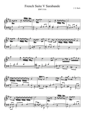 French Suite No.5 in G major BWV 816