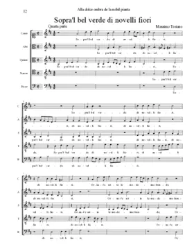 Sopra'l bel verde di novelli fiori