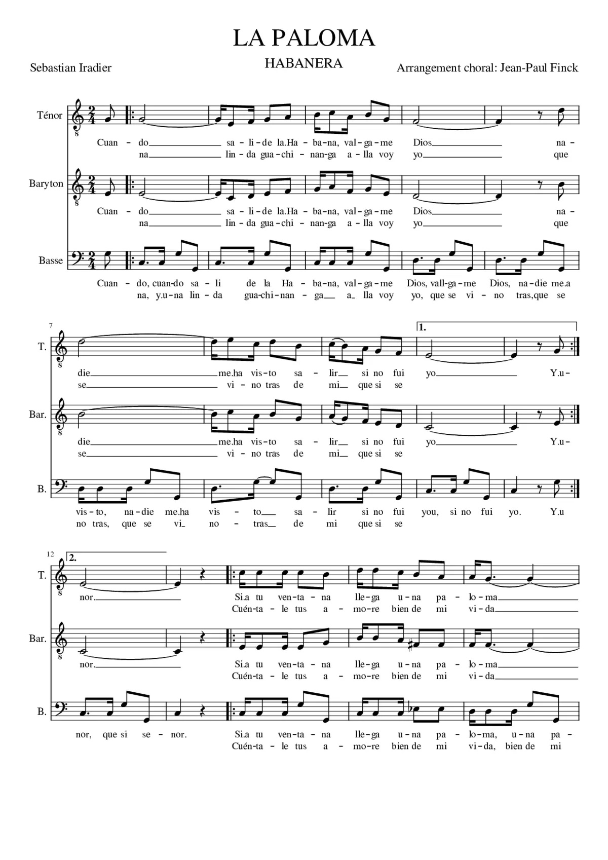 La paloma - Page 1