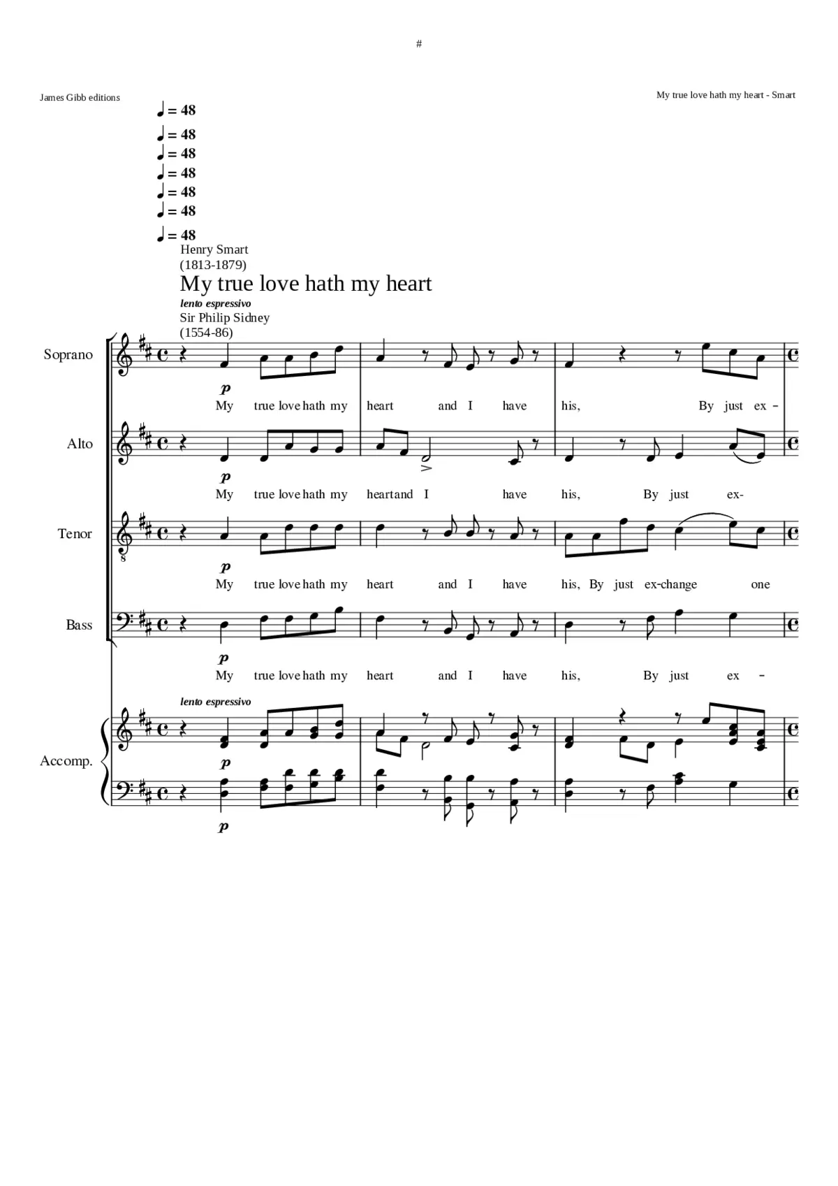 My true love hath my heart - Page 1