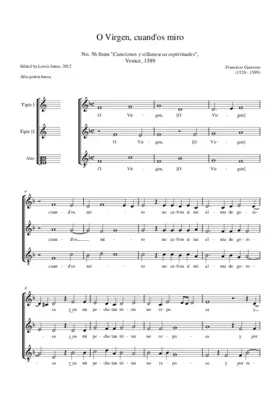 O Virgen, quand'os miro