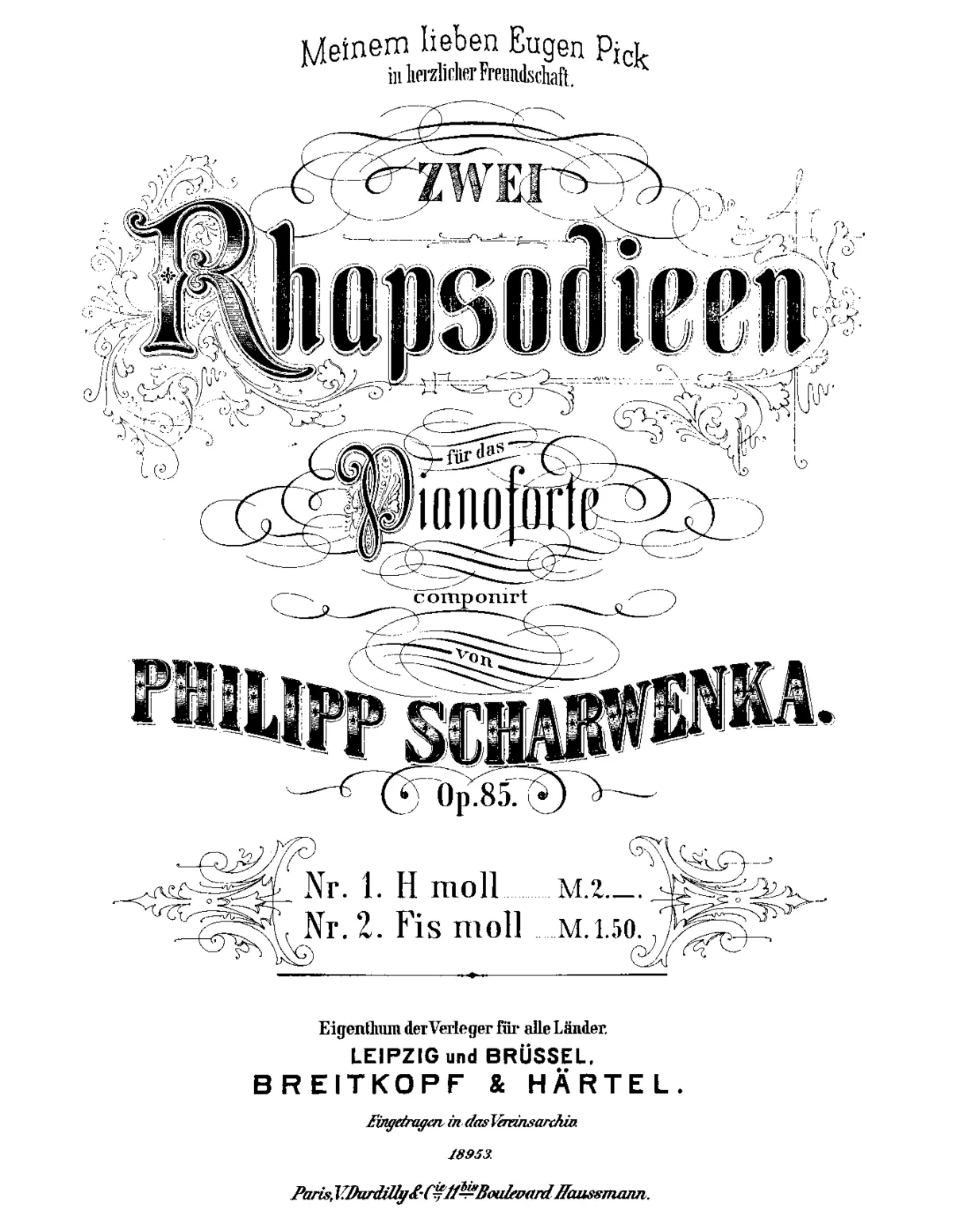 2 Rhapsodieen - Page 1