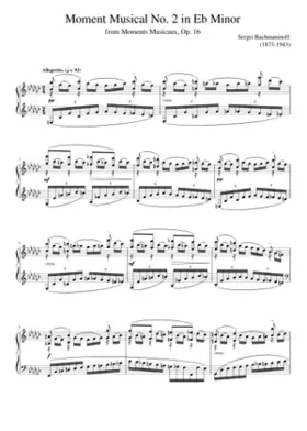 Moments Musicaux Op.16