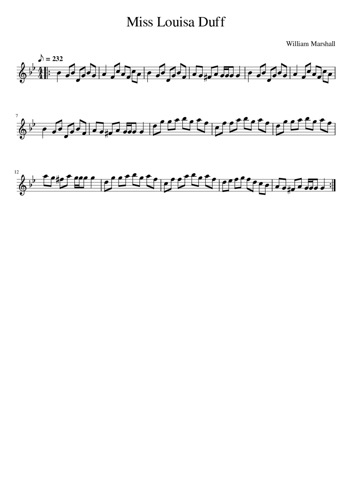 Miss Louisa Duff - Page 1