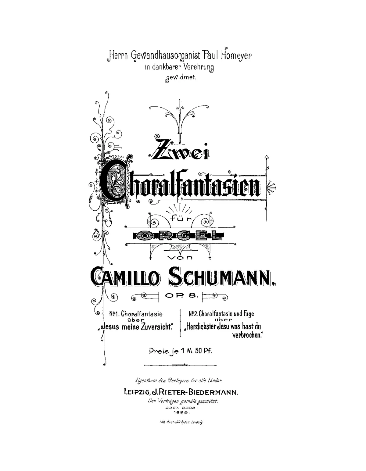 2 Choralfantasien - Page 1