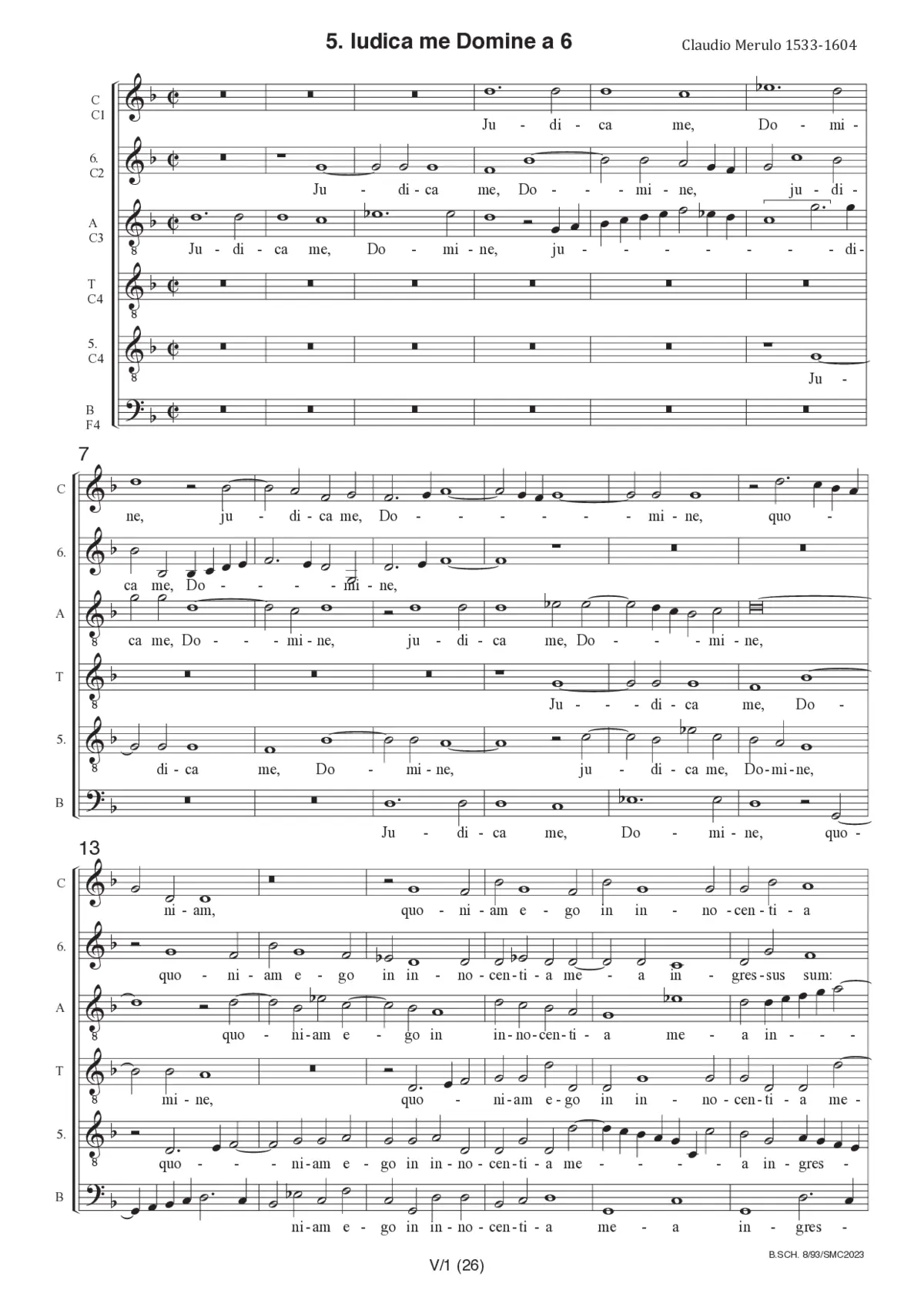 Judica me, Domine - Page 1