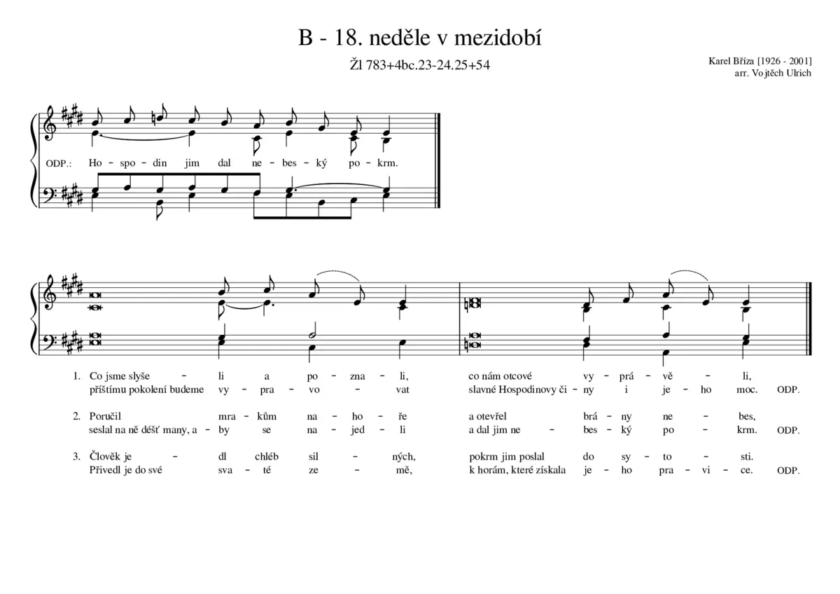 B - 18. neděle v mezidobí - Page 1