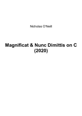 Magnificat & Nunc dimittis on C