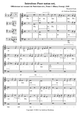 Introitus: Puer natus est